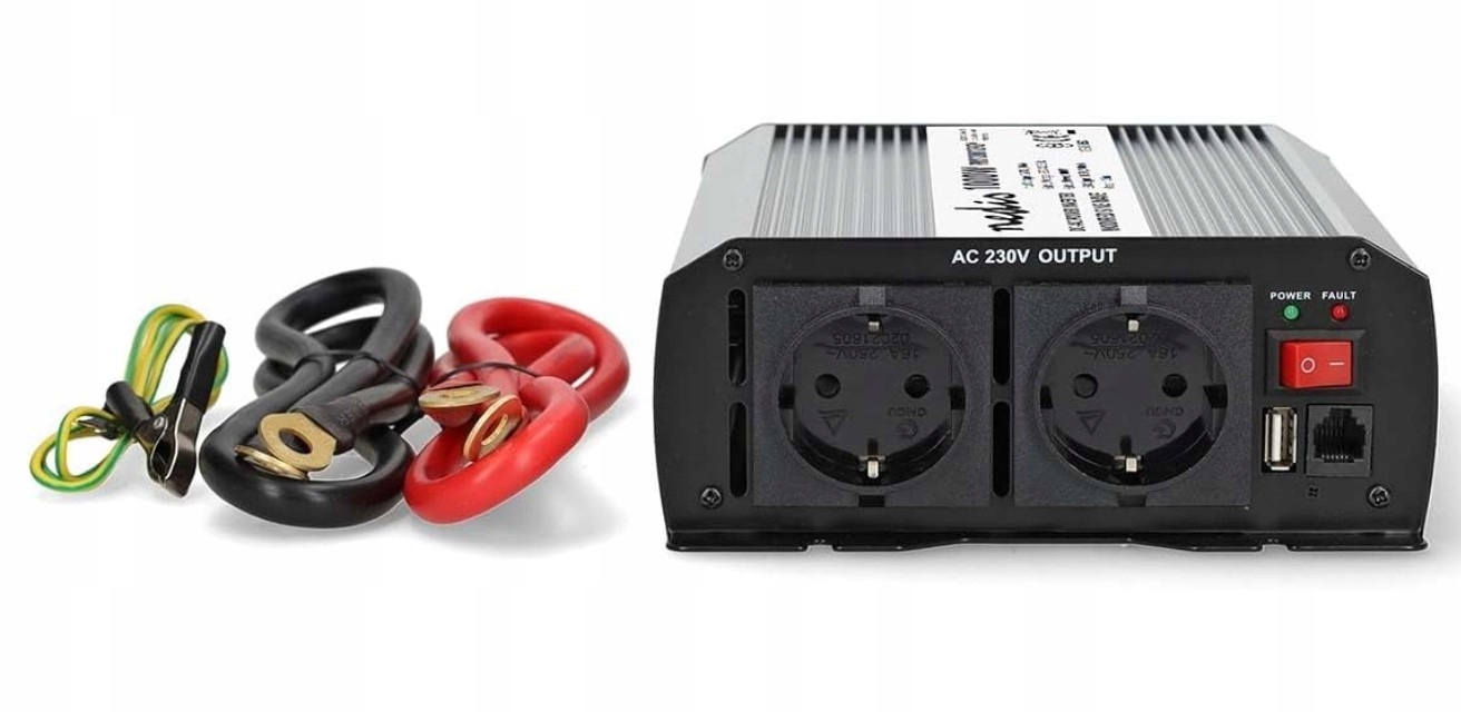 Menič napätia Nedis 12V 230V 1000W 2000W – napájanie na cestách