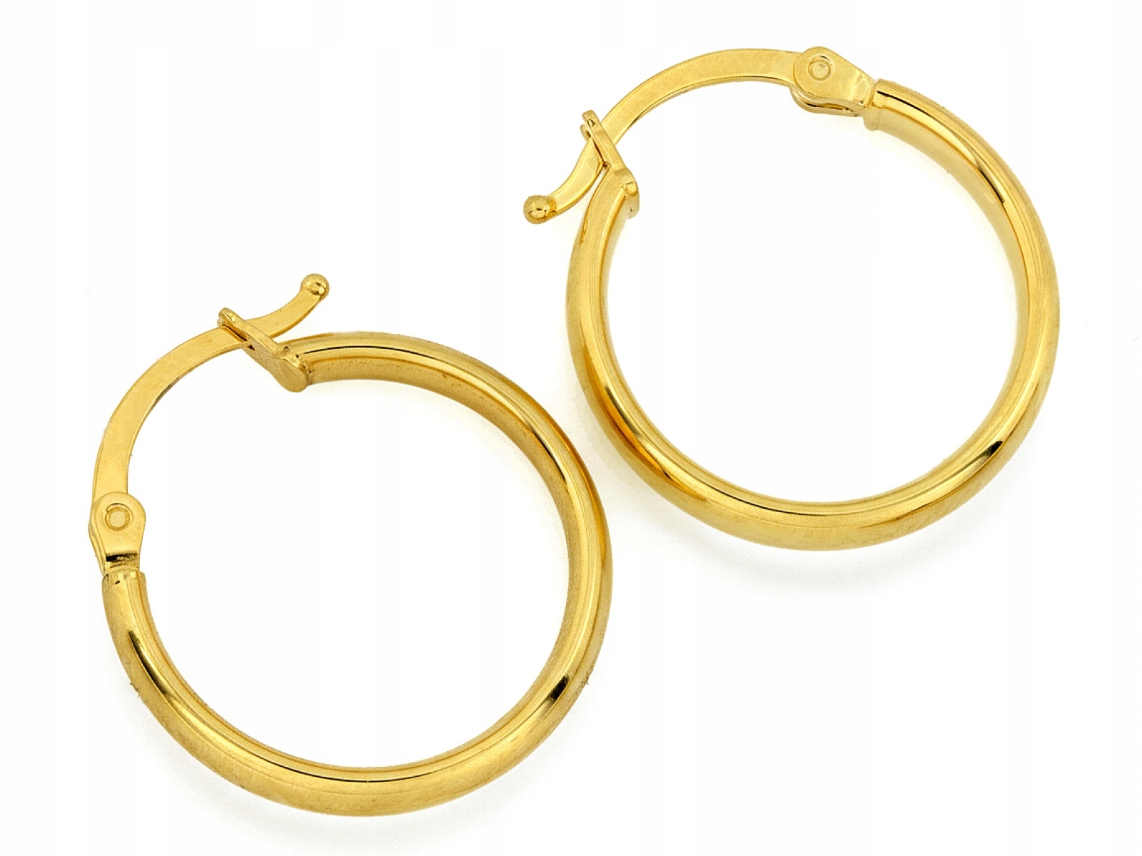 Náušnice Ze Zlata Dámské 585 kolečka 18 mm módní, ideální pro den žen