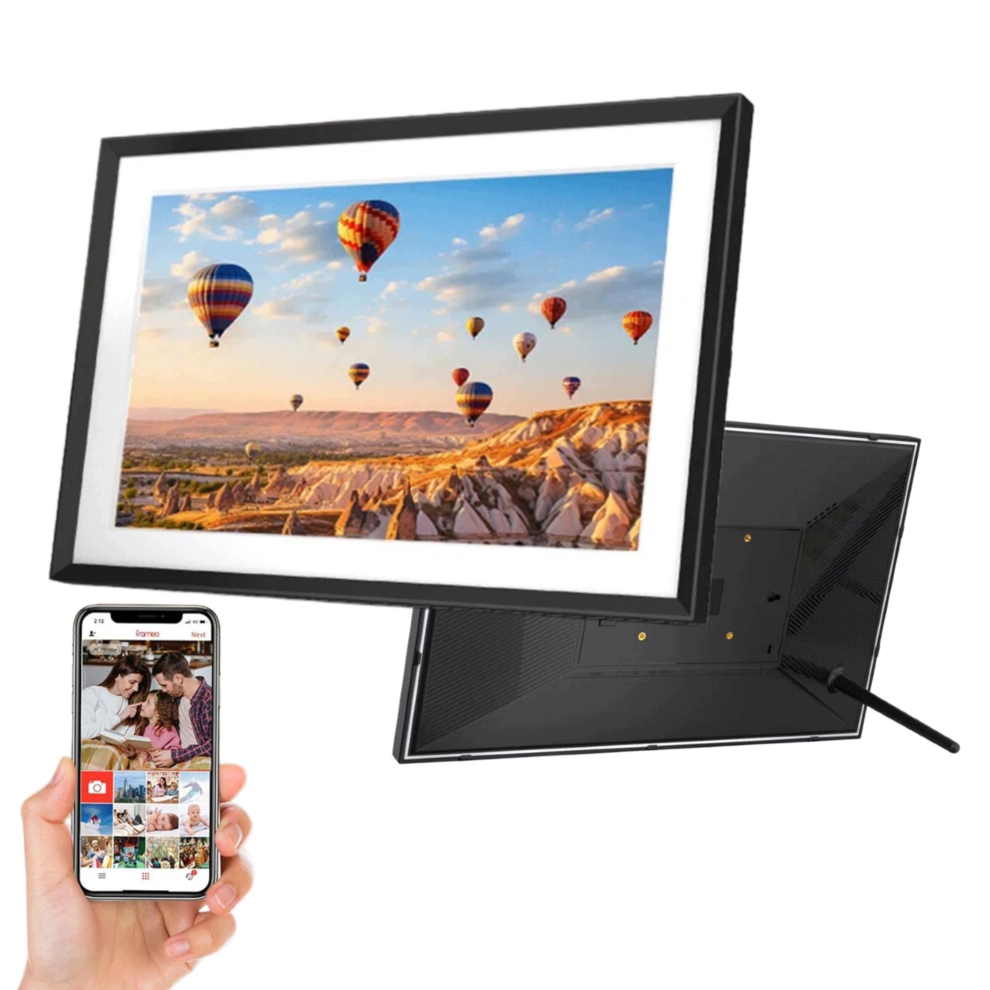 Digitální Rámeček Na Fotografie Frameo Wi-fi Hd Ips 15.6" Polština 32GB