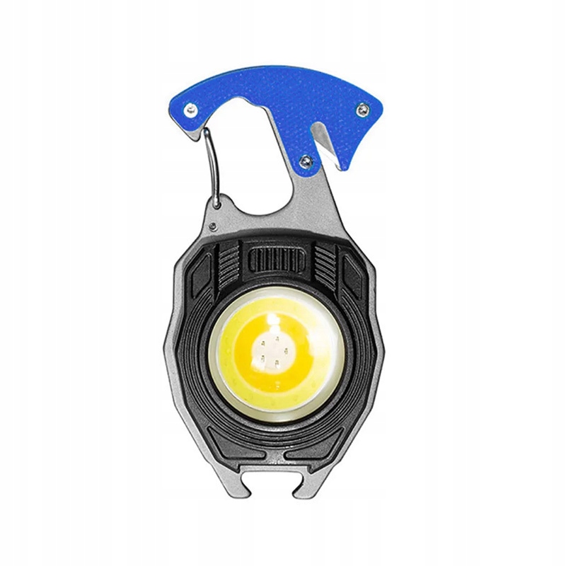 Latarka Mini LED Breloczek W5147 Typ C z 2 bitami niebieska