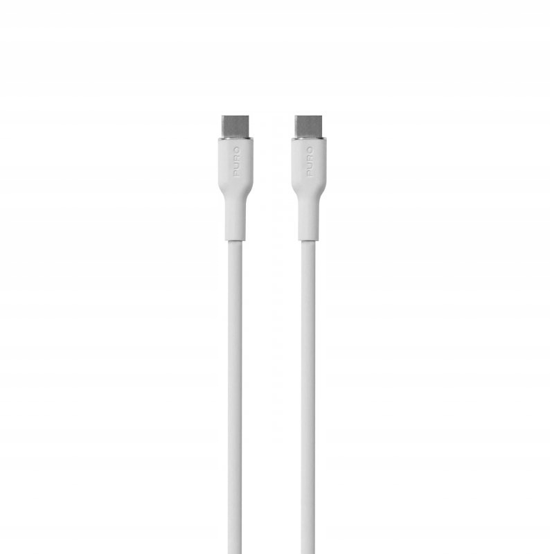 Kabel silikonový Usb-c 60W 1.5 m bílý