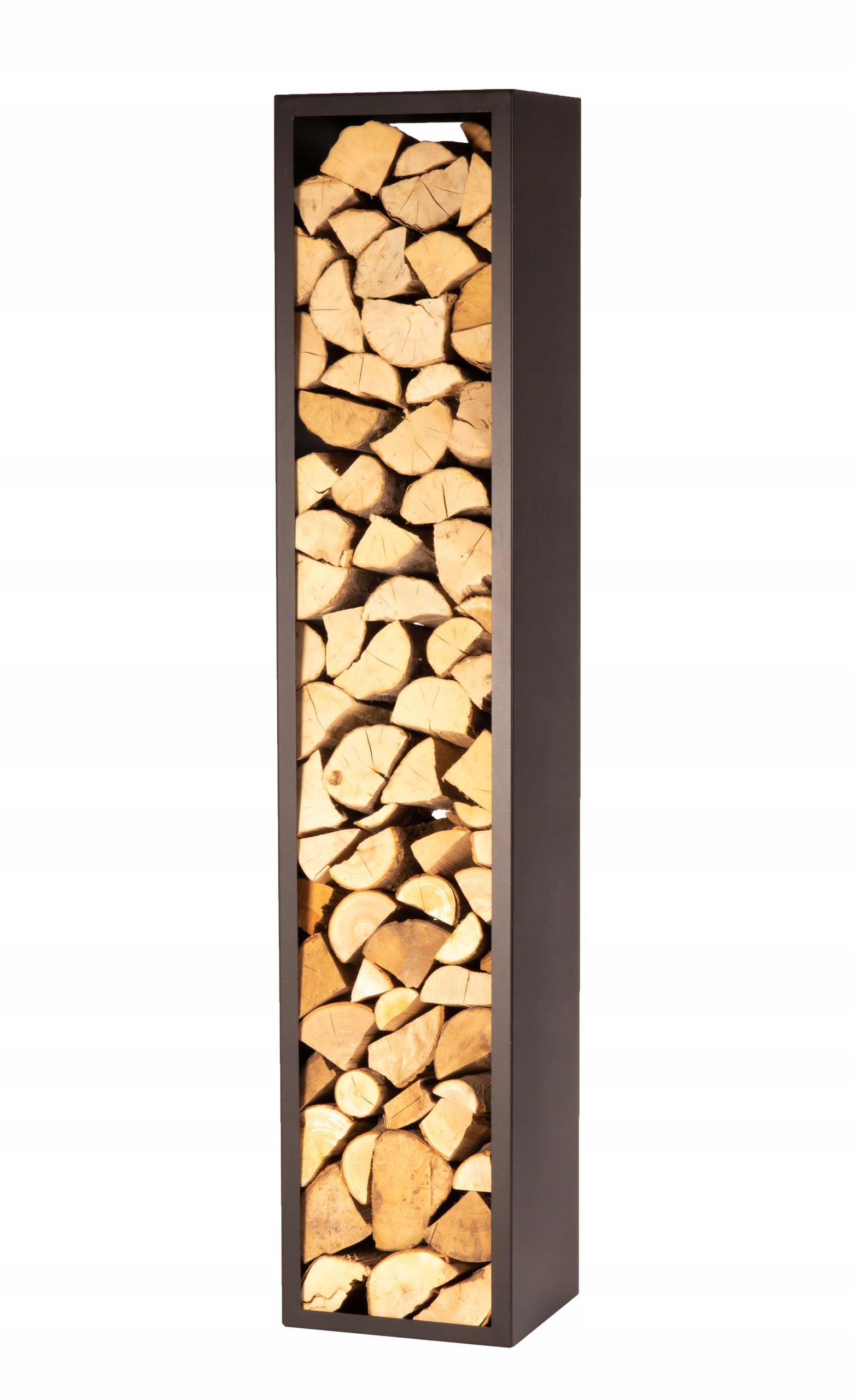 

Regał Półka Stojak Na Drewno Metal Loft 58x34x148