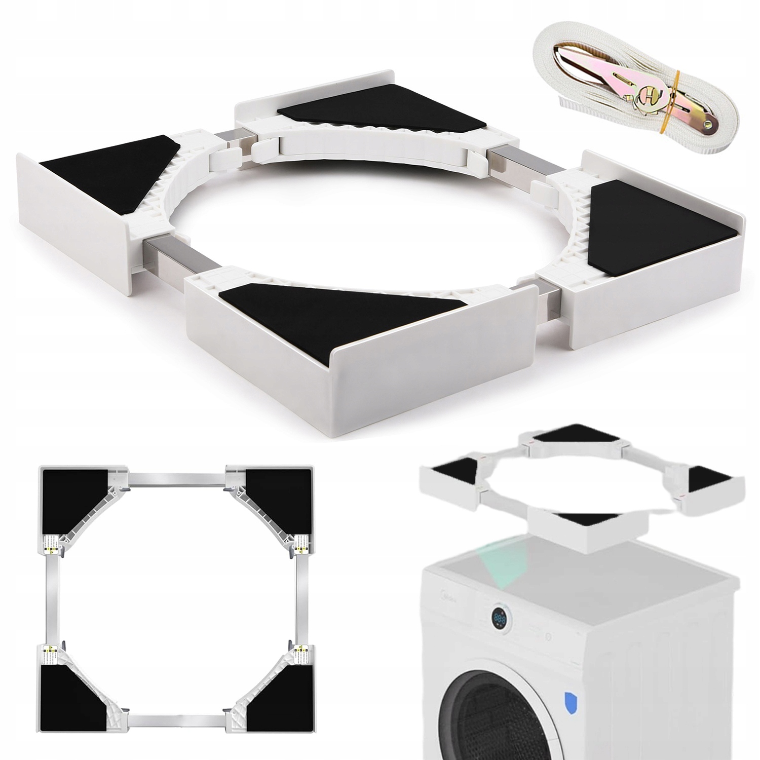 Łącznik Półką Do Suszarki Pralki Uniwersalny 46CM-66CM Redukuje Wibracje