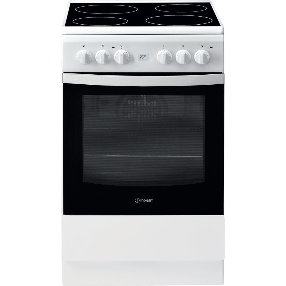 Indesit Cooker IS5V8GMW/E Hob type Vitroceramic Oven type Electric