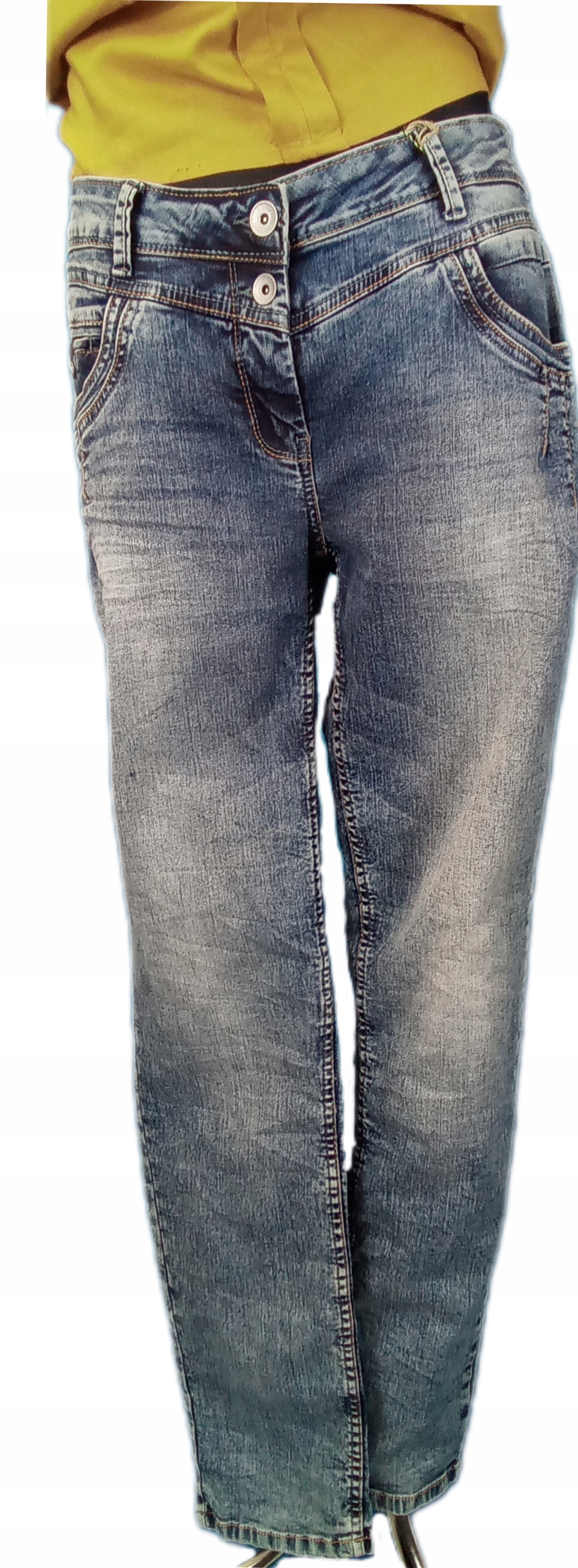 Modré džínsové nohavice CECIL 32/32