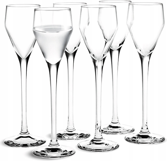 Holmegaard Perfection Poháre na vodku likér 55 ml 6 Ks