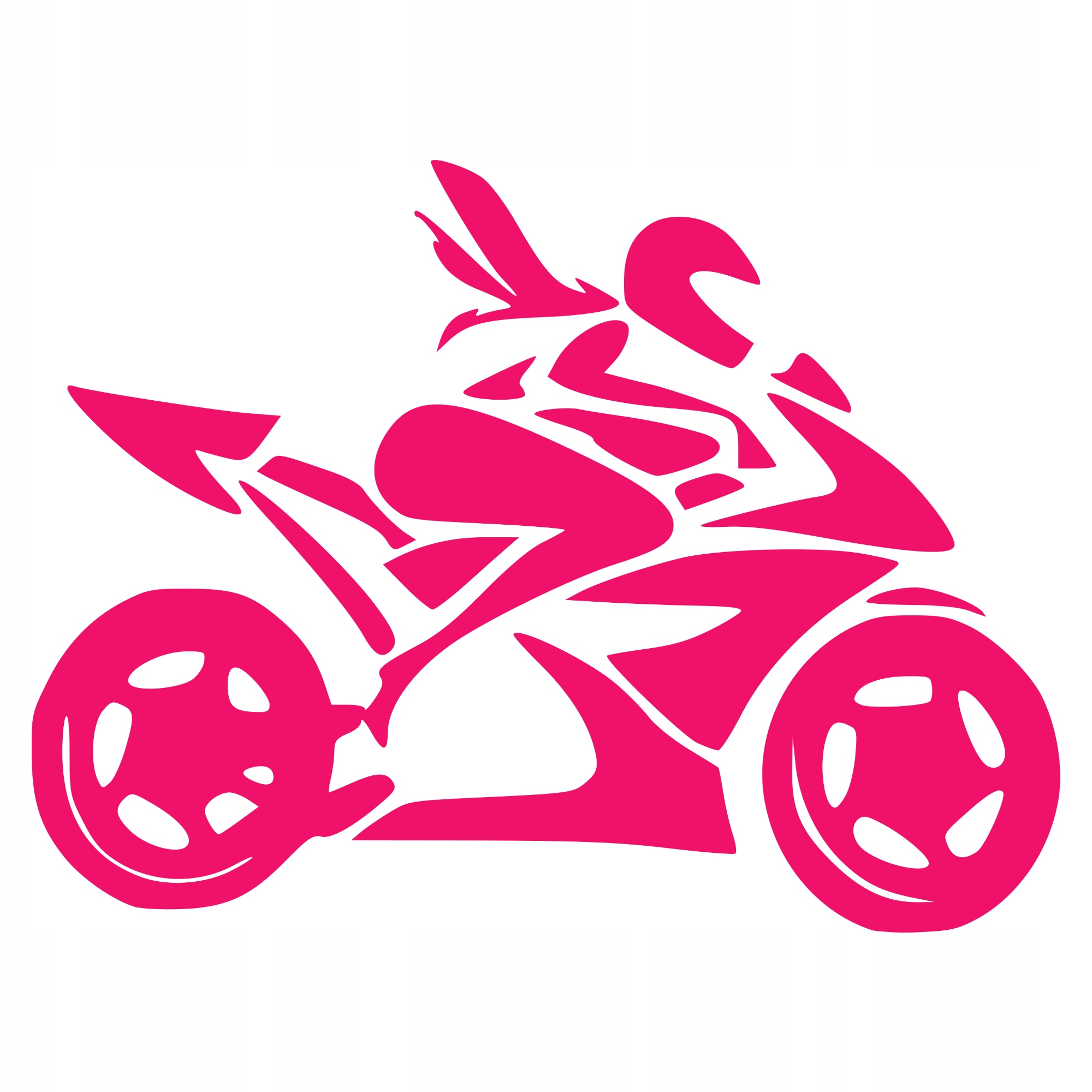 

Naklejka na samochód Motocyklistka Motocykl Motor