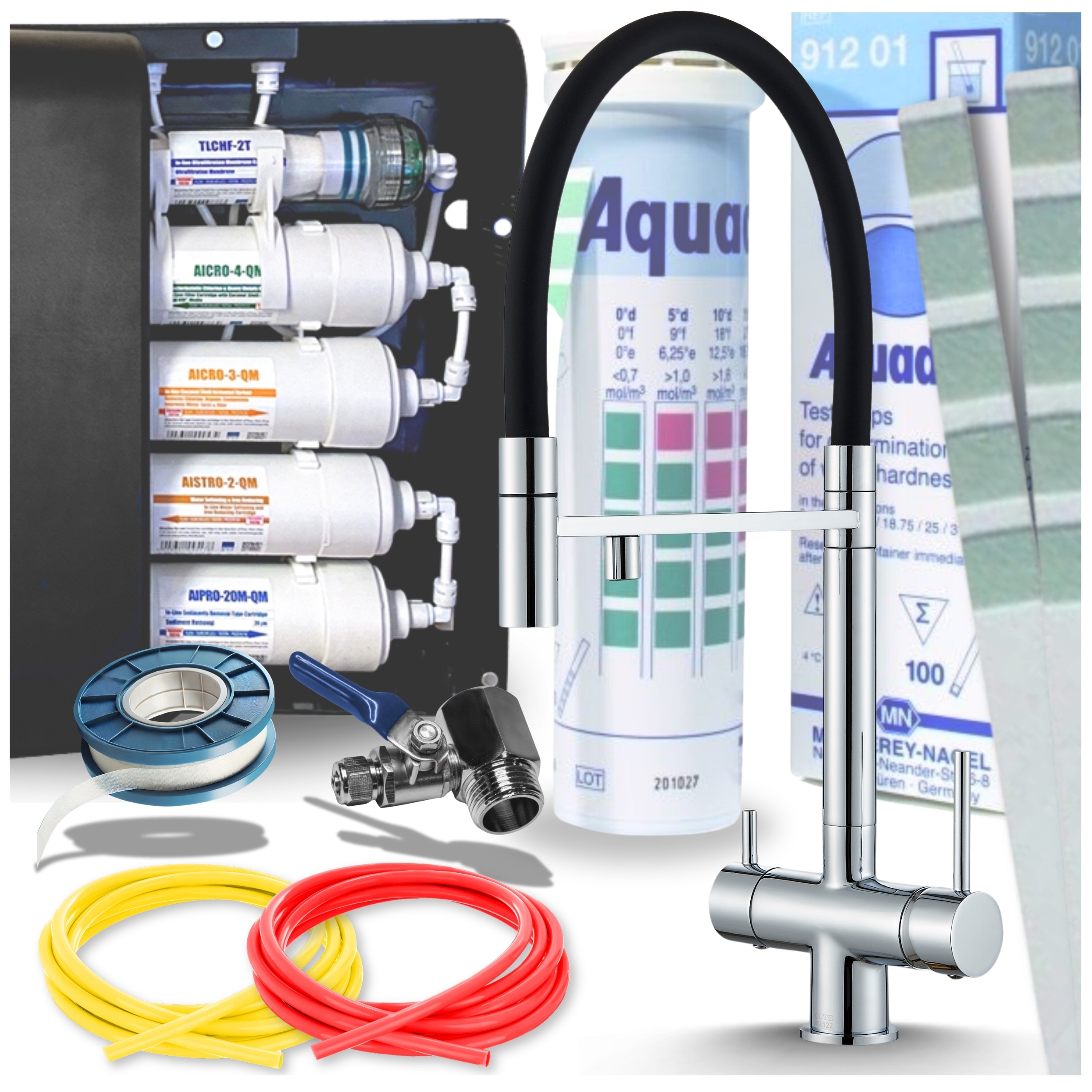 Filtr na vodu Kuchyňský podskříňový pod Dřez Kuchyňská baterie Atest Set