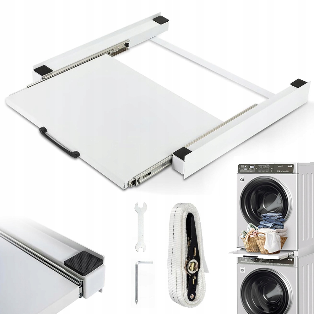 Spojka Pračky Se Sušičkou 60X54X7.5 CM, Cestovní Police, Úspora Místa