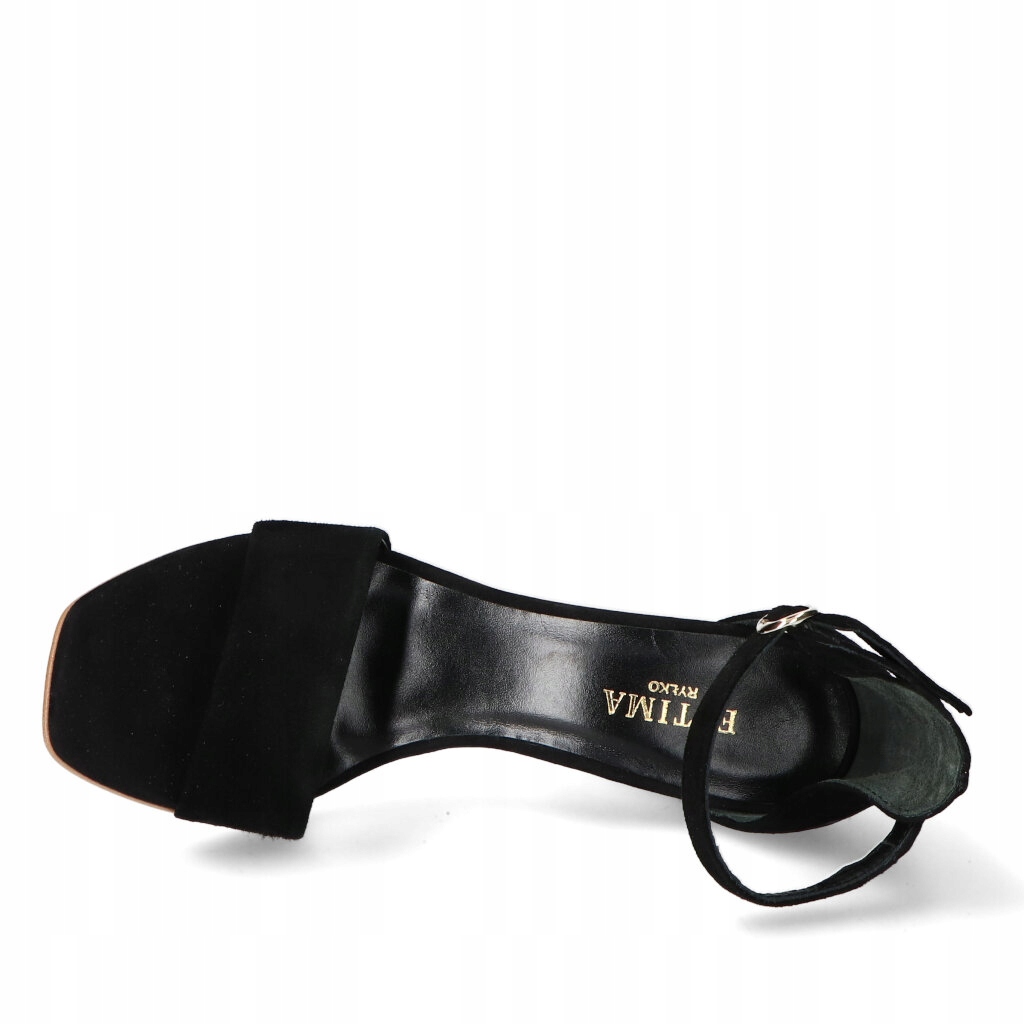 Sandały Ryłko 9DBG9_A5_14 Czarne Zamsz 39 Rozmiar 39