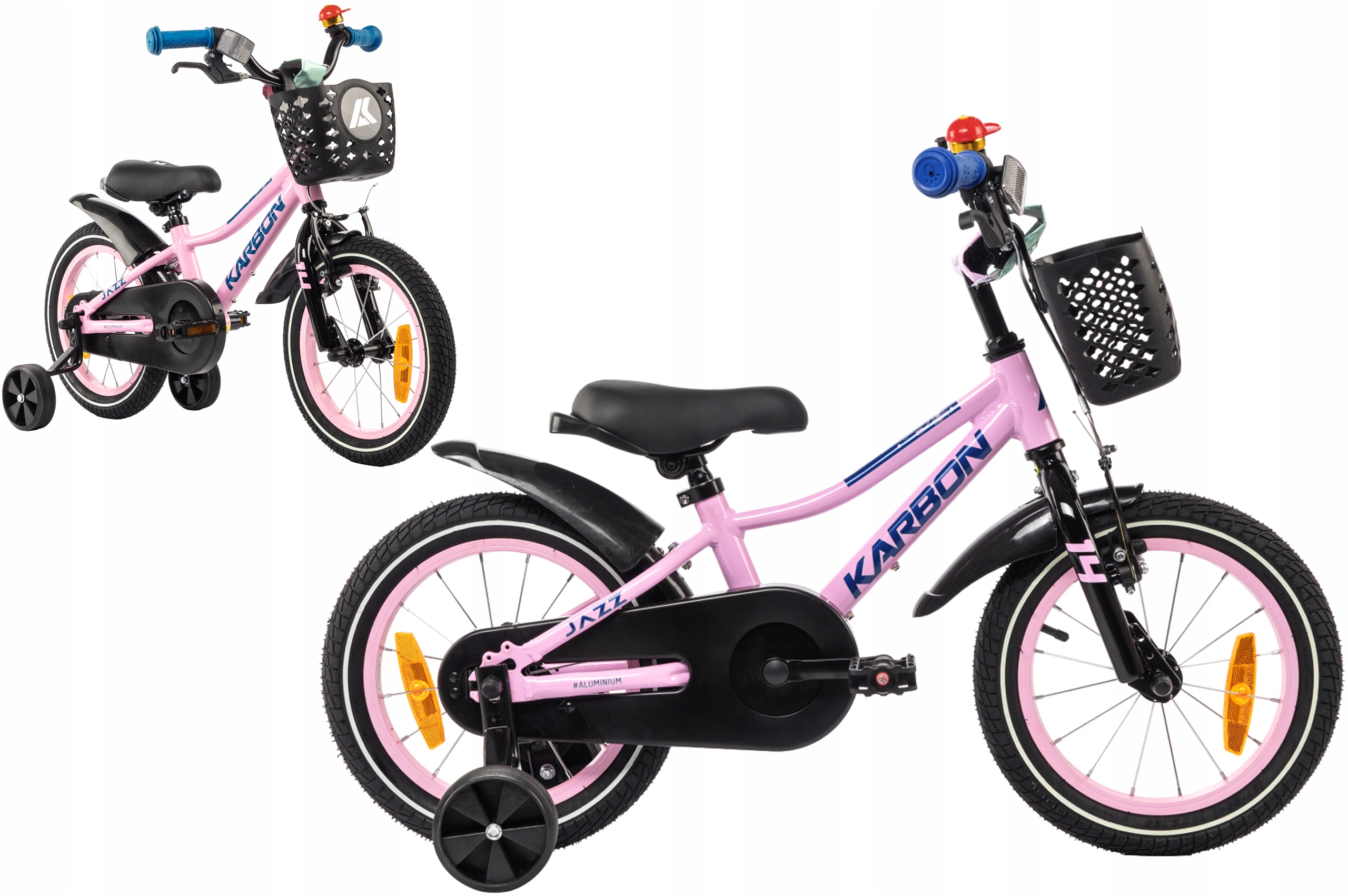 Rower dziecięcy 14" Karbon Jazz różowy R25