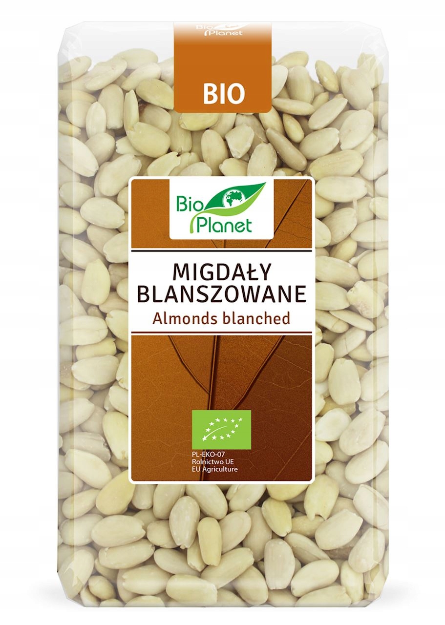 Levně Mandle blanšírované bio 1 kg