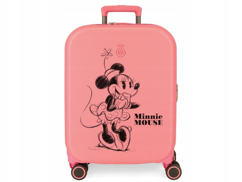 Abs podróżny kufor Minnie Mouse Happines Coral, 55x40x20cm, 37L, 3668622 (s