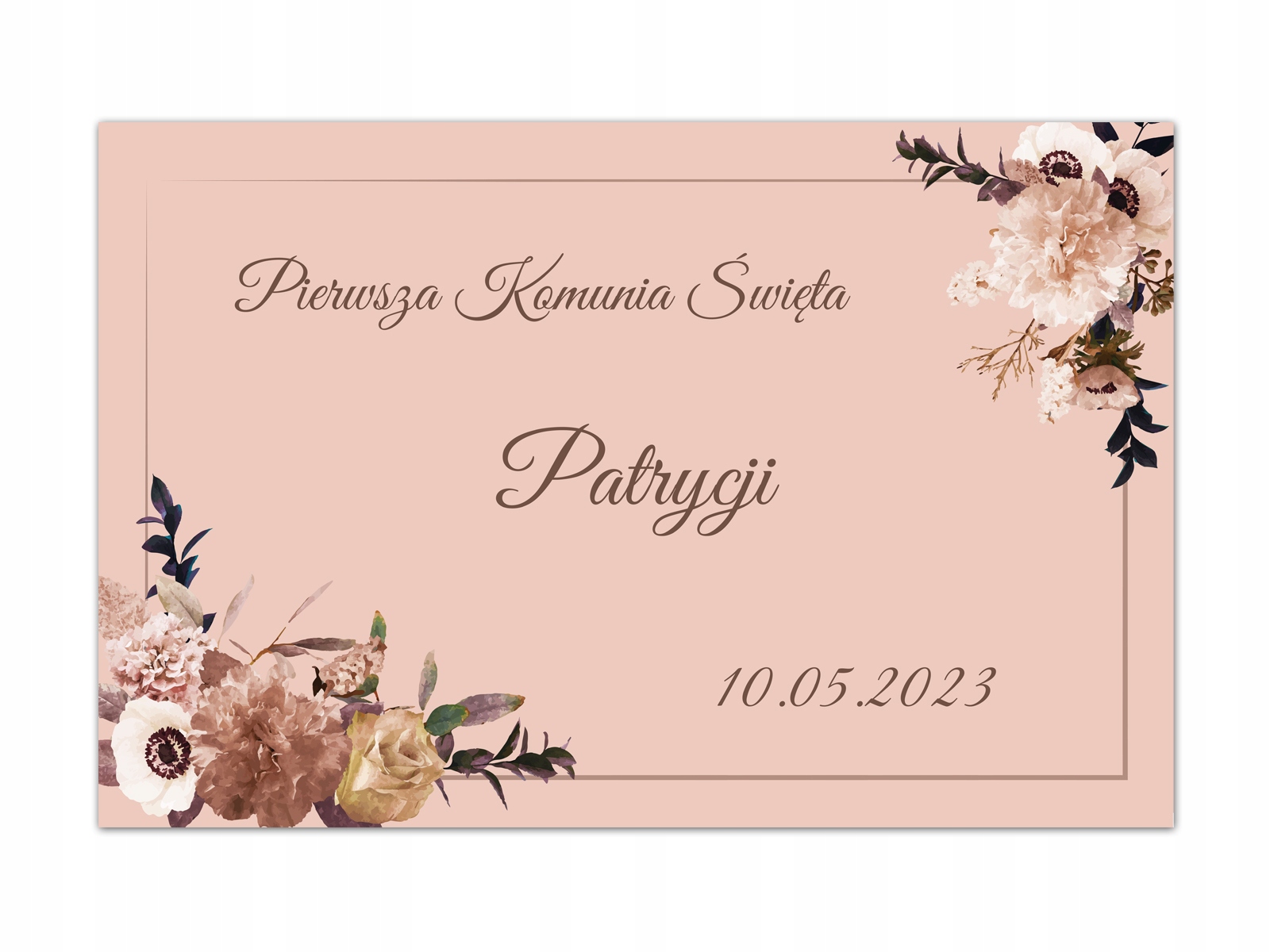 

Duży plakat komunijny Personalizowany 60x40cm