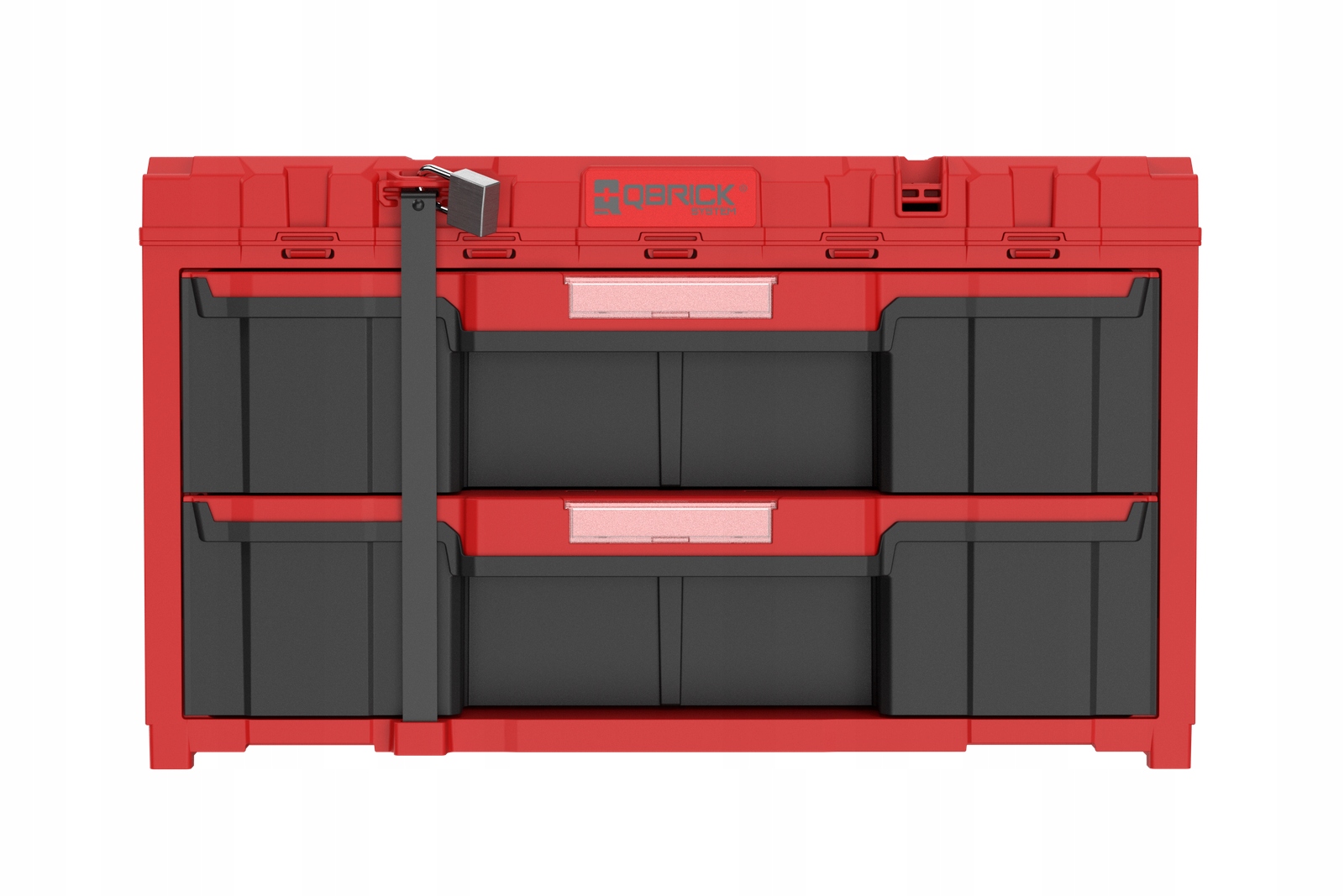 QBRICK SYSTEM ONE Drawer 2 Toolbox 2.0 RED ULTRA HD Szerokość produktu 38 cm