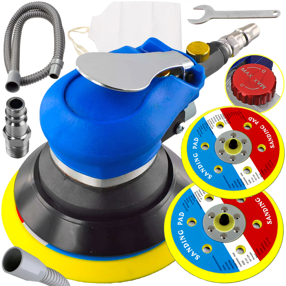 Szlifierka Oscylacyjna Pneumatyczna Mimośrodowa Drewna Metalu 125 150MM