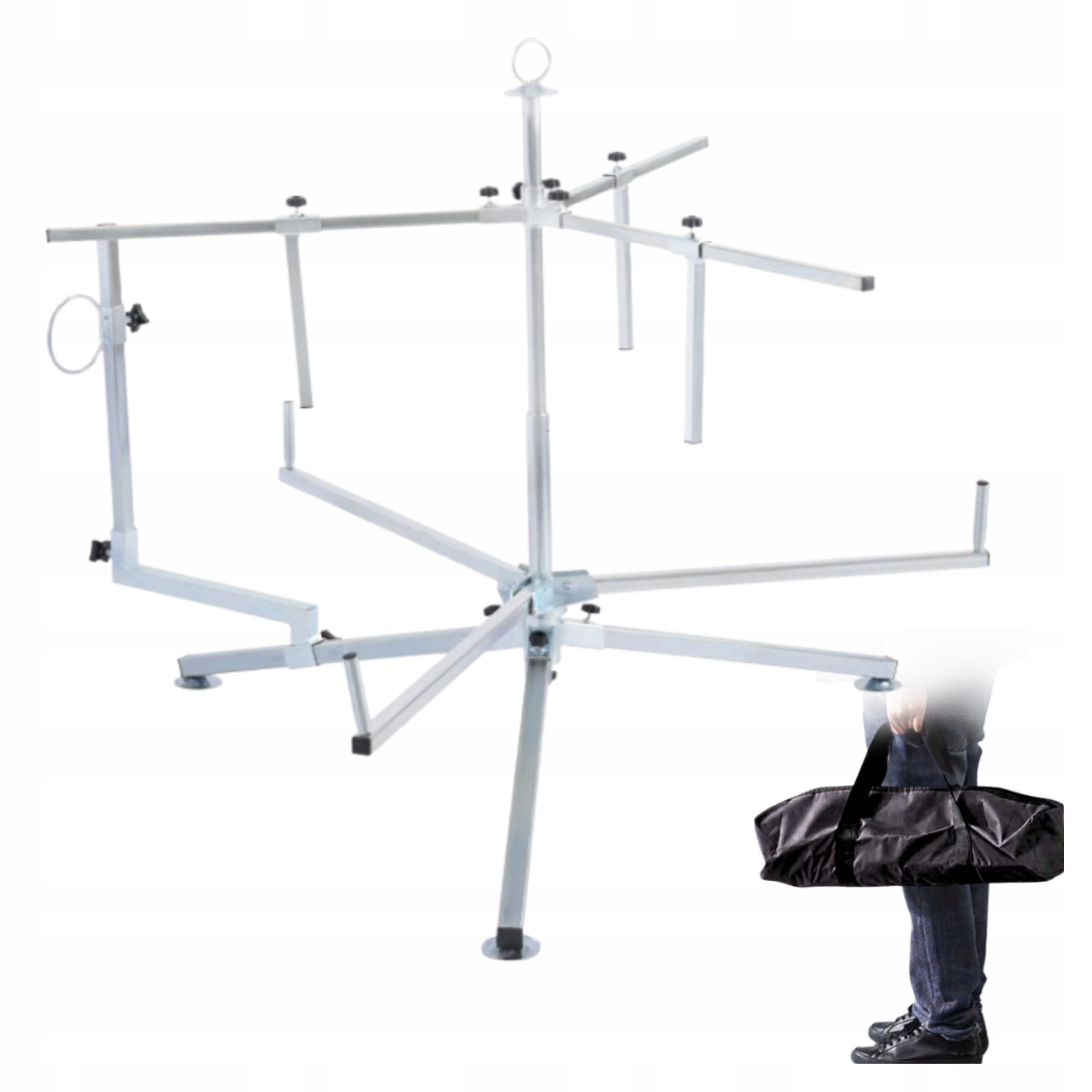 Odvíječ Trubek Pex Podlahového Vytápění Kovová Skládací Taška Stabilní