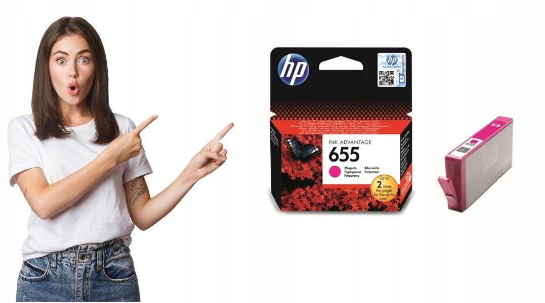Cart. Hp 655 magenta oryg.