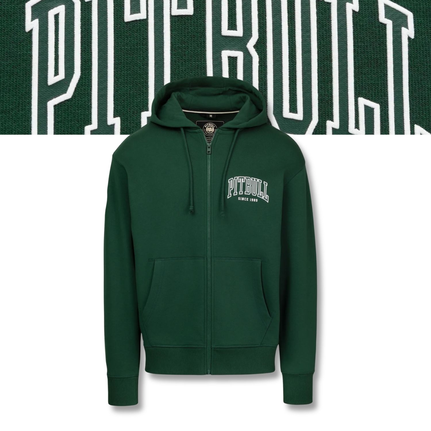 Pánská Tepláková rozepínací mikina s kapucí Pitbull Badger příjemná 3XL