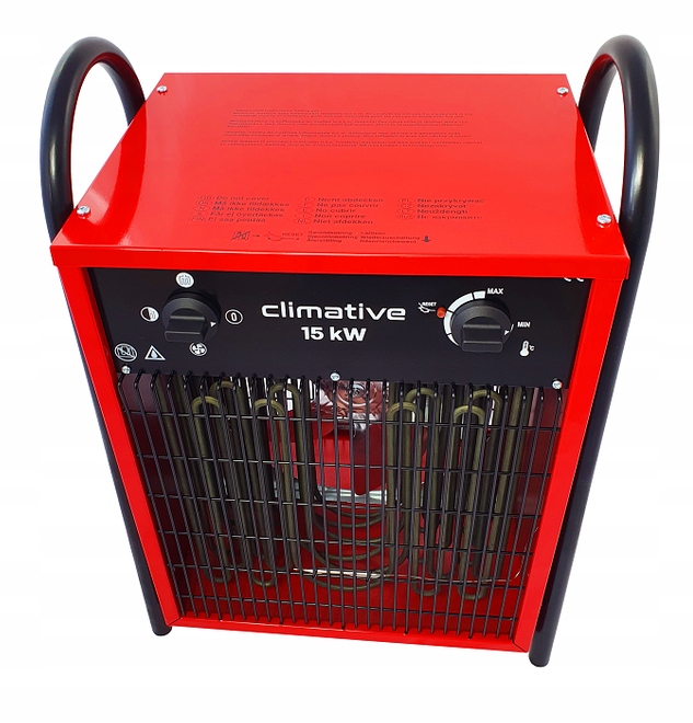 Polska nagrzewnica elektryczna EH-15 Dmuchawa Grzejnik Termostat 15 kW Rodzaj elektryczna
