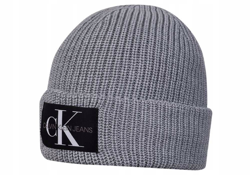 

Calvin Klein Czapka Zimowa Monogram Beanie Wl Grey
