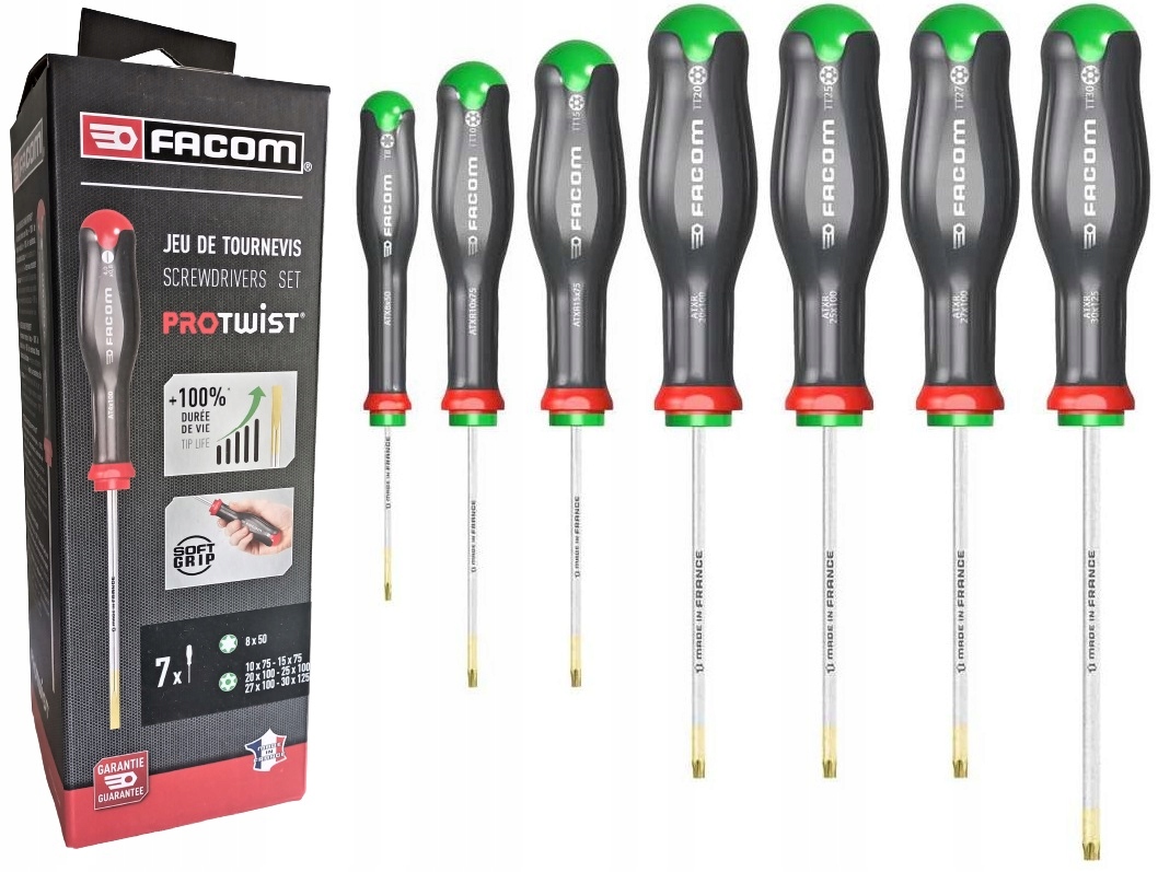 

Komplet wkrętaki śrubokręty Facom ATXR.J7 Torx