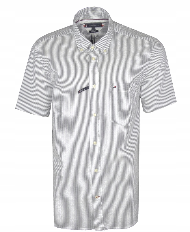 Tommy Hilfiger pánská košile, krátký rukáv, pruhy, L