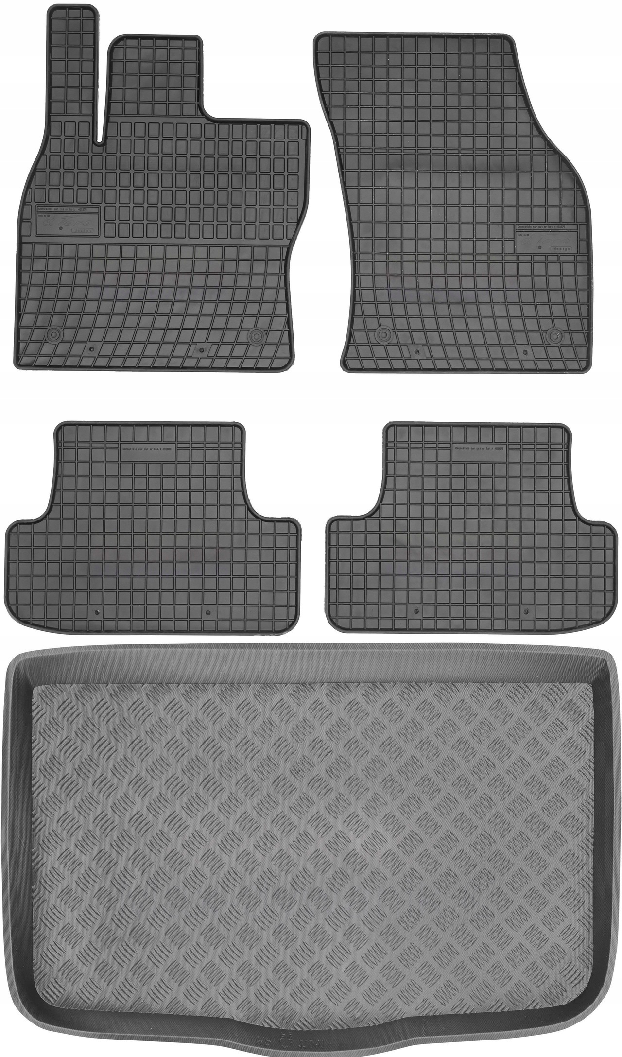 Коврики Max-Коврик резиновые 11041+401976 5 el.