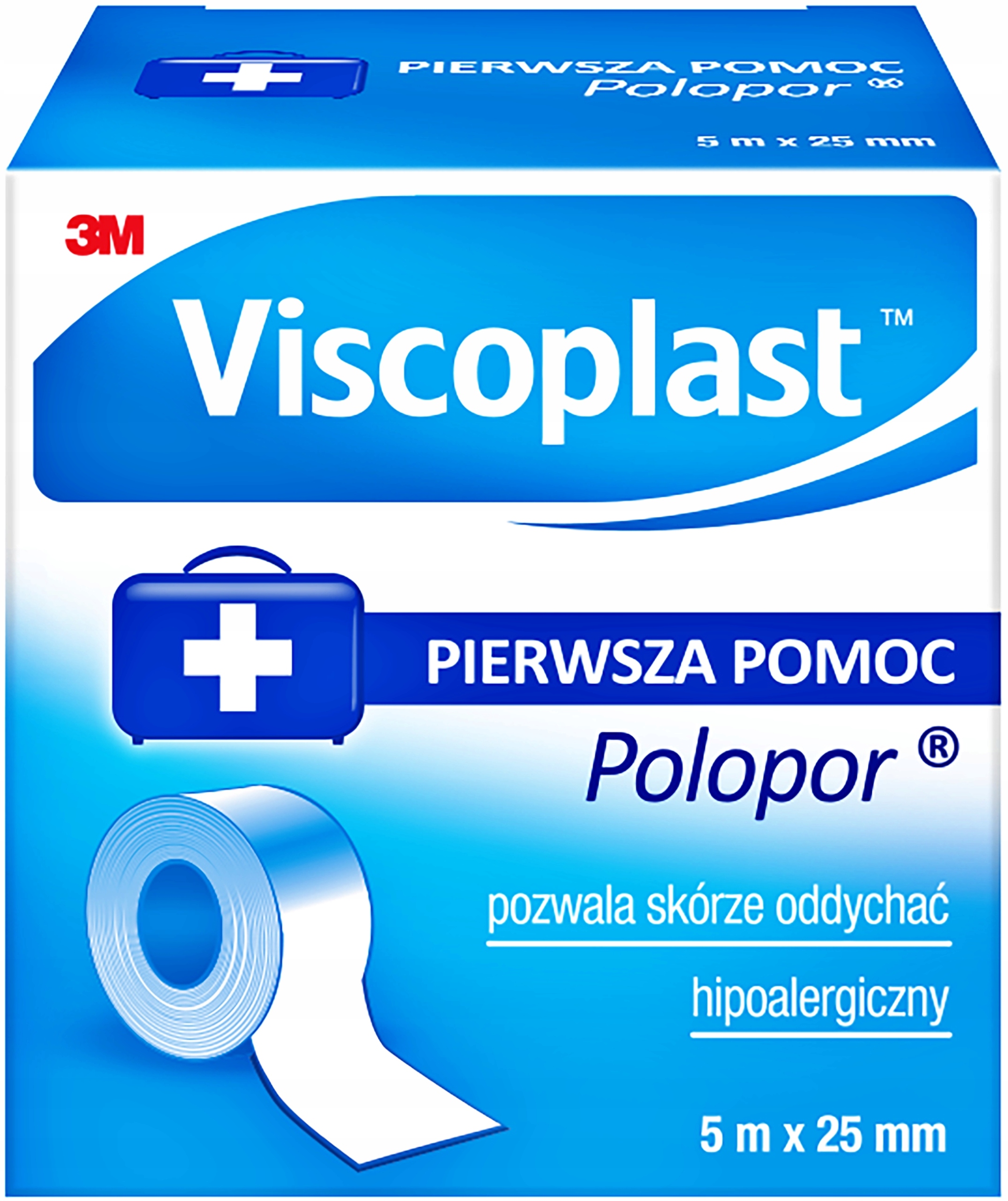 

Viscoplast Polopor przylepiec włókninowy 5m x 25mm
