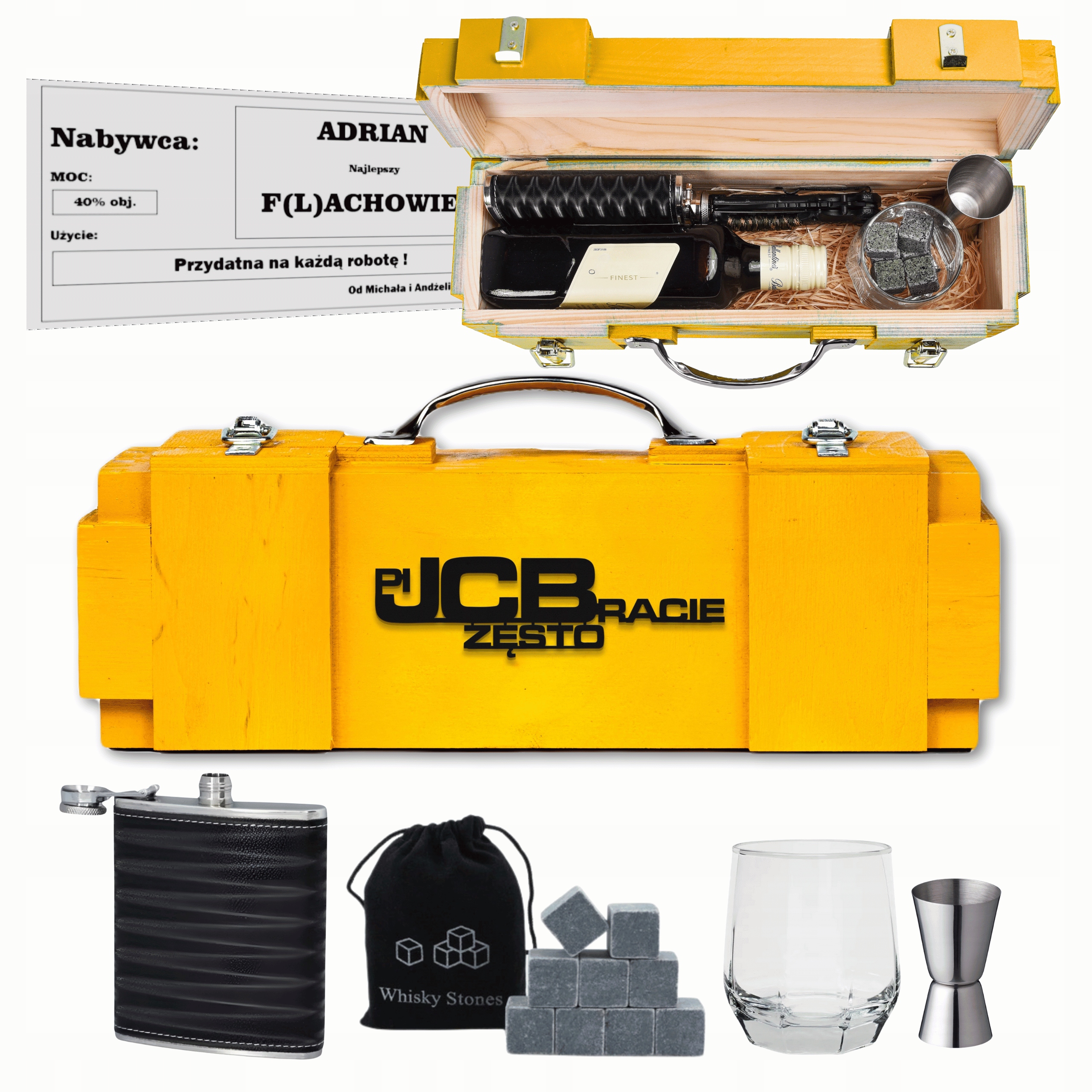 Gadgety operátor bagru Dárek pro chlapa souseda šéfa 18-99 Dřevěná