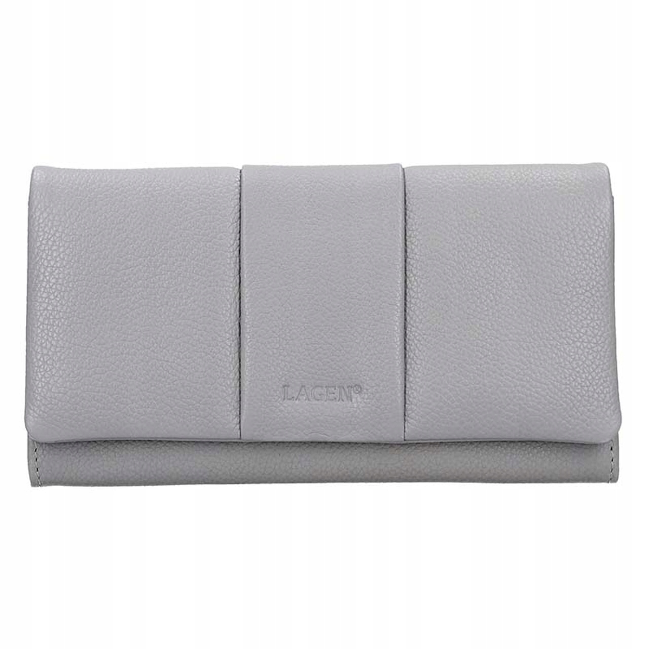 Dámská peněženka Lagen kožená 51455 šedá Grey