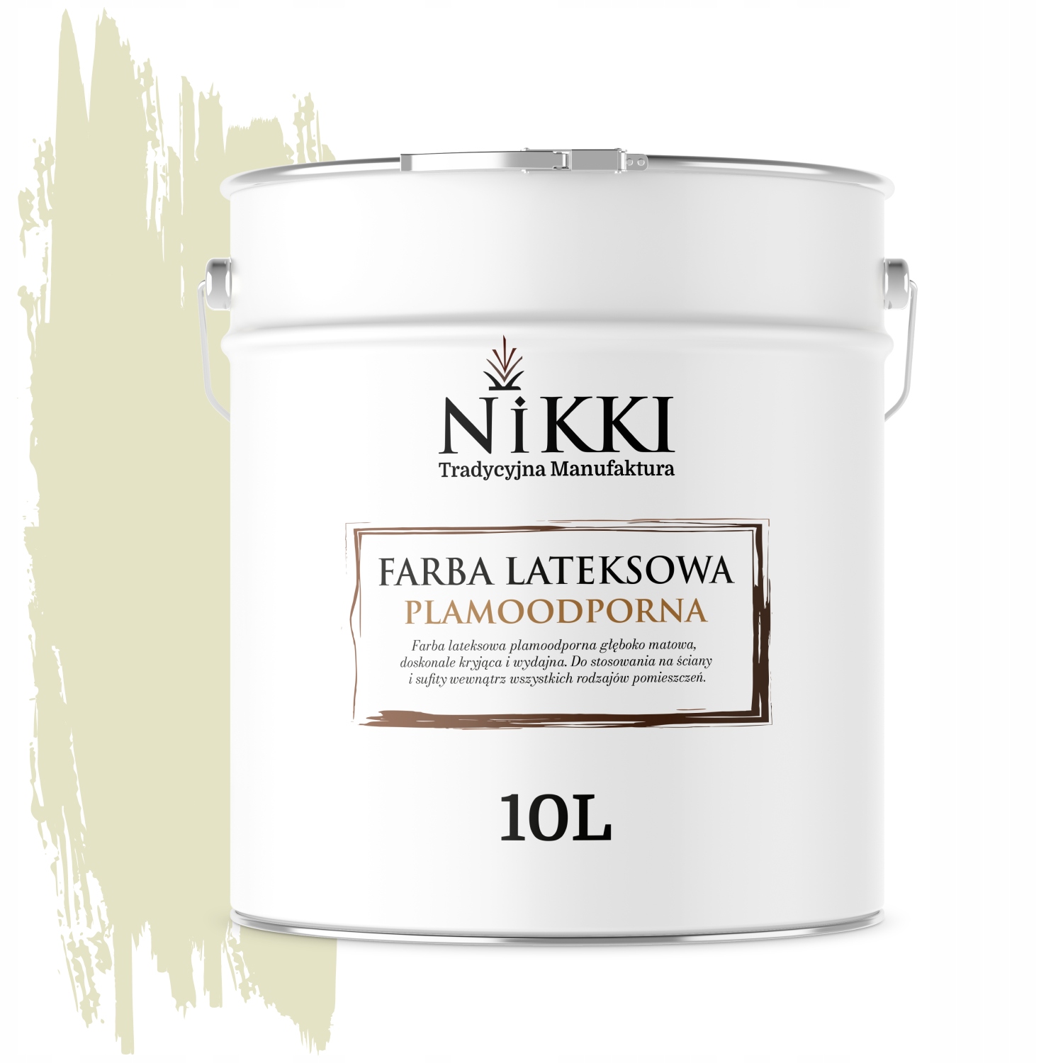 Latexová Odolná Farba Biela Zlomená Do Hrášku H2476 10L Mat