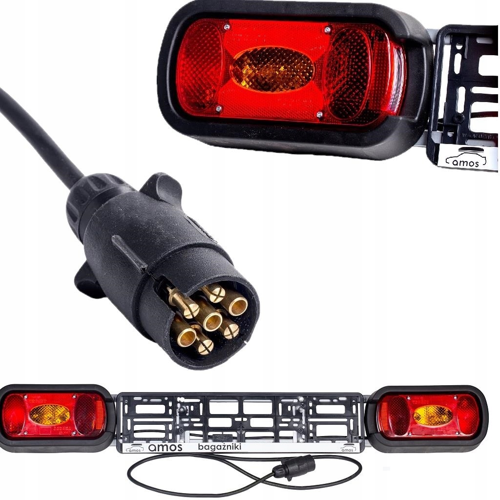 

Listwa świetlna 7PIN na bagażnik rowerowy uchwyt