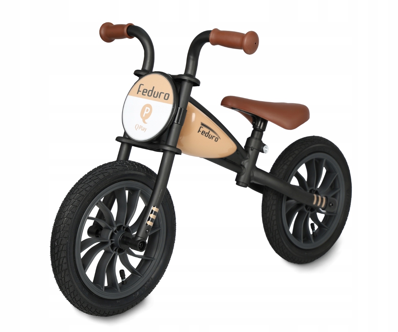 Qplay Rowerek Biegowy Feduro Beige dla dzieci retro