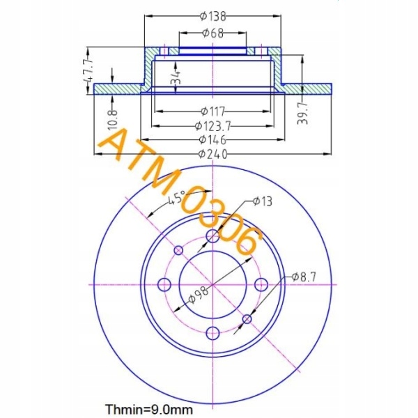 ZESTAW TARCZE KLOCKI HAMULCOWE PRZÓD POLONEZ LUCAS Liczba tarcz w ofercie 1