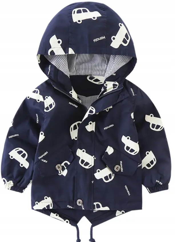 KURTKA PARKA WIOSENNA CHŁOPIĘCA BAWEŁNIANA r.110