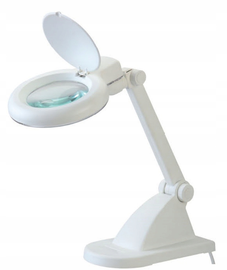 Lampa z lupą x15 Led 10W biała ZD-121
