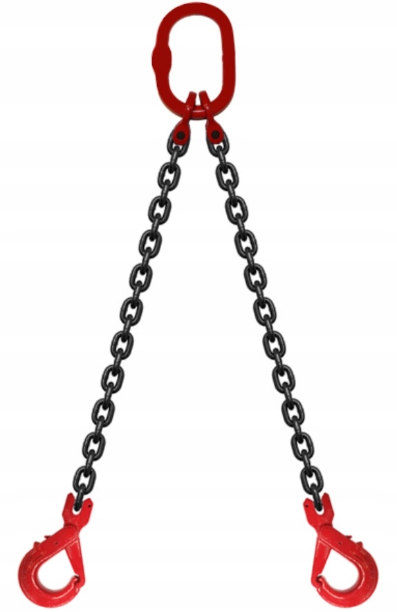 Zawiesie łańcuchowe 2C 10-8 4,25T dł.1M Hak bezpie