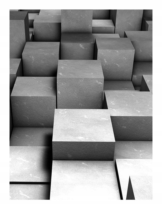 Fototapeta Flizelina Betonové kostky Perspektiva a geometrie 206x275 lepidlo