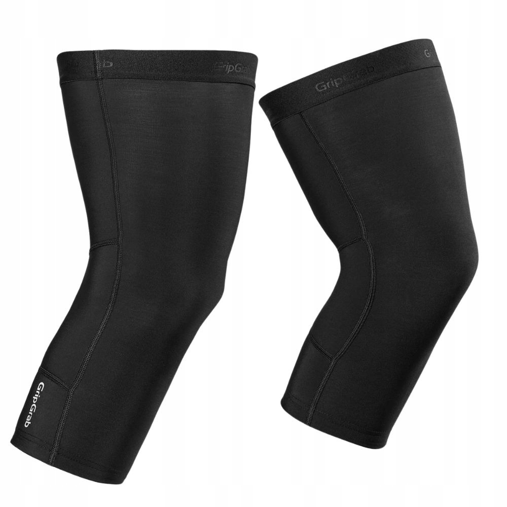 GripGrab Pacr Thermal Cyklistické chrániče kolen Zimní M Černé 84% Pol