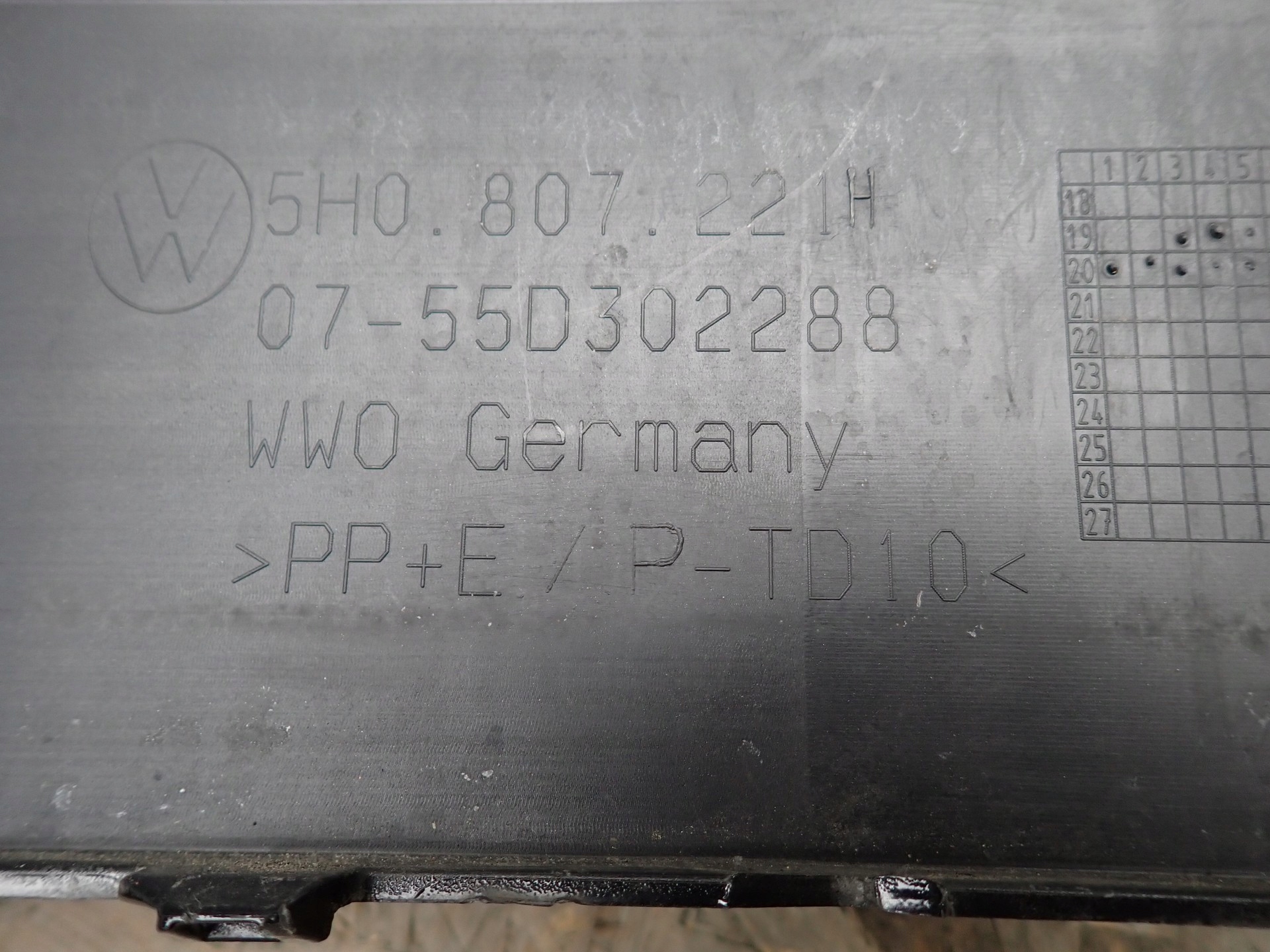 bumper front front VW VOLKSWAGEN GOLF 8 VIII 5H 2020-2024R 5H0807221H