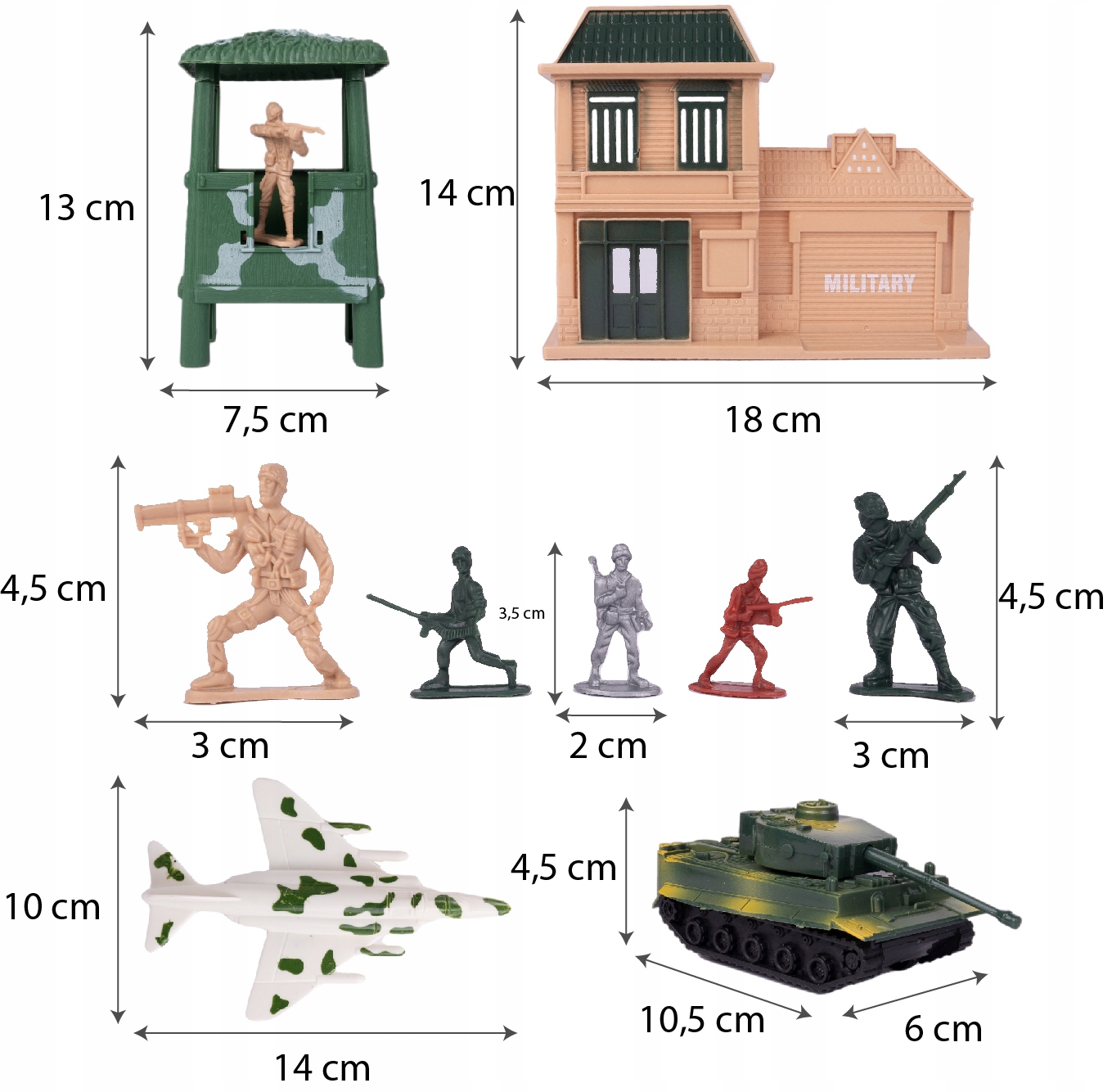 VELKÁ SOUPRAVA VOJENSKÁ ZÁKLADNA ARMÁDNÍ VOJÁCI 300 KUSŮ. Chybí hrdina