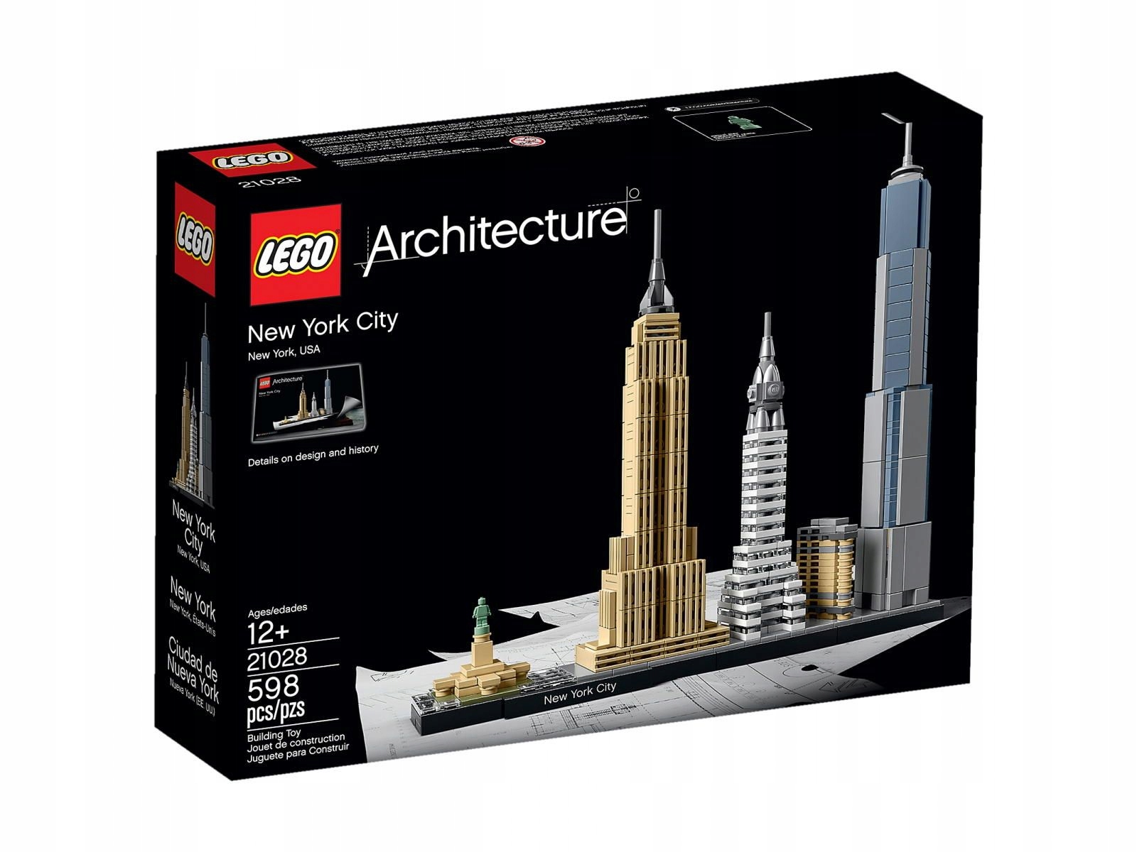 LEGO Architecture NOWY JORK NEW YORK 21028 12+ 598 elementów