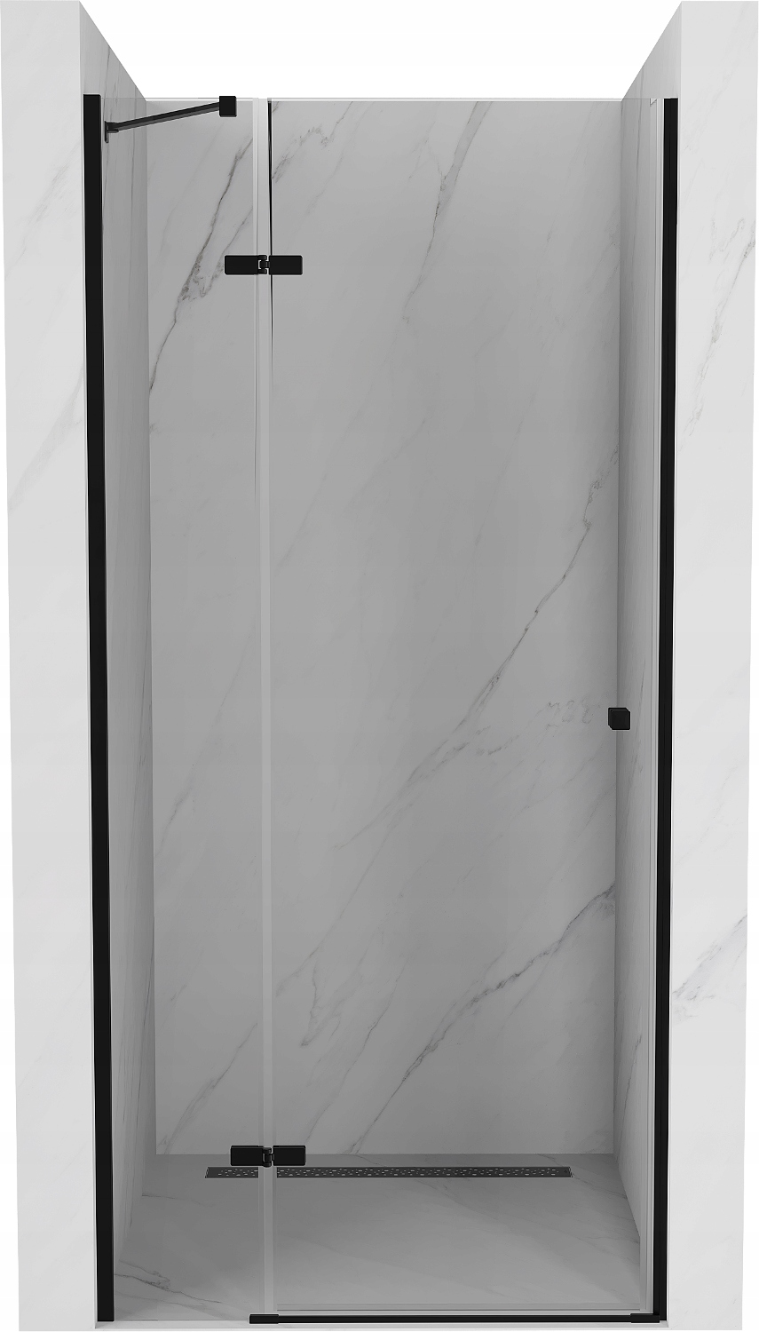 Mexen Roma Drzwi Prysznicowe 90 cm Black Szkło 6