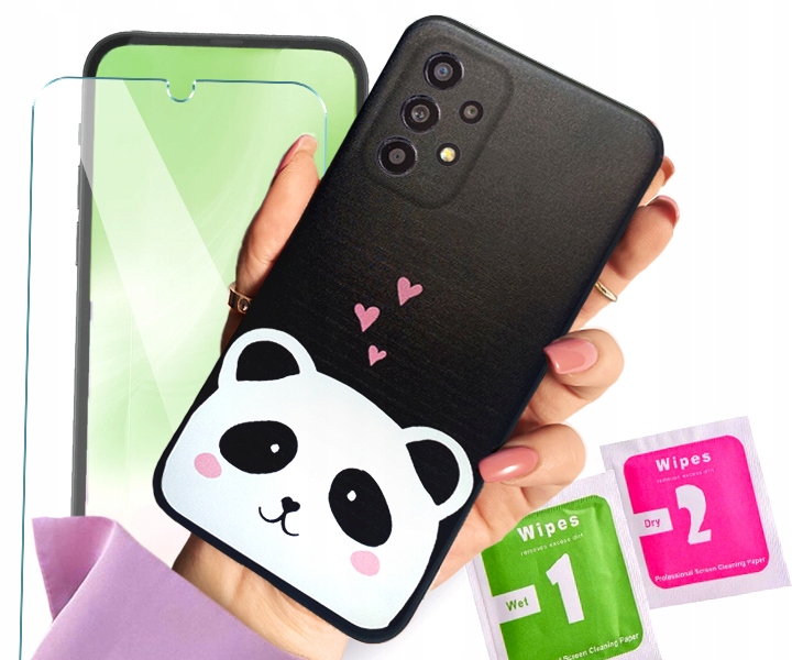 Etui matowe do Samsung A32 4G Szkło-Zdjęcie-0