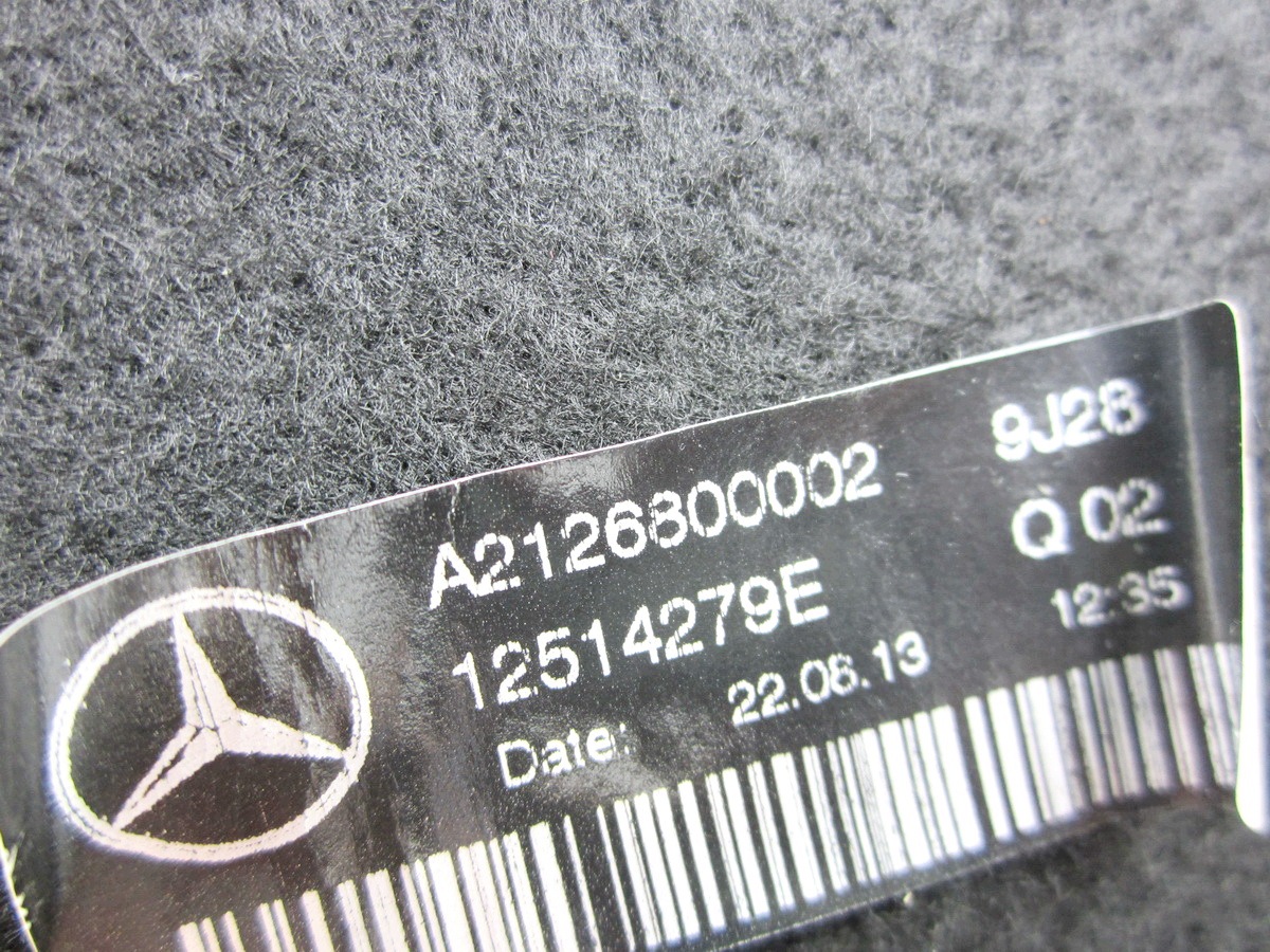 floor cover boot Mercedes W212 Kombi Lift