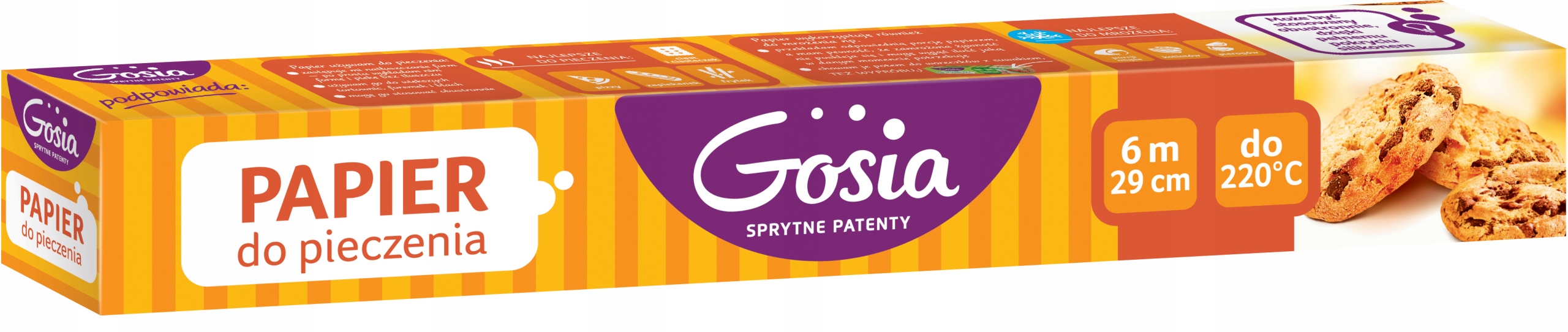 

Gosia Papier do pieczenia bez tłuszczu 29cm x 6m
