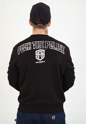 Mikina Street Autonomy Bez Kapuce Logo Fuck černá