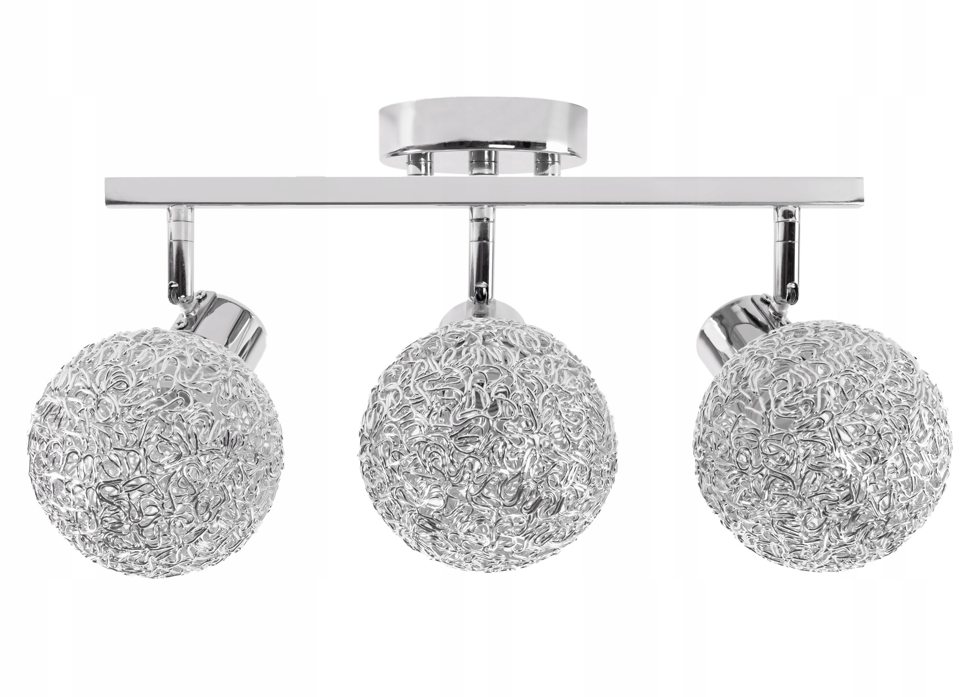 

Lampa Sufitowa Wisząca Metal Glamour Chrome 3XE27