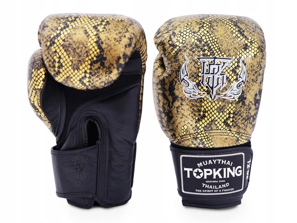 Boxerské rukavice Top King Air Snake Black Gold TKBGSS-02-BKGD 2000